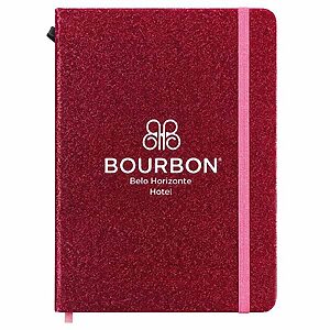 Moleskine Rosa Glitter Personalizado