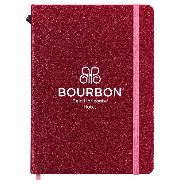 Moleskine Rosa Glitter Personalizado