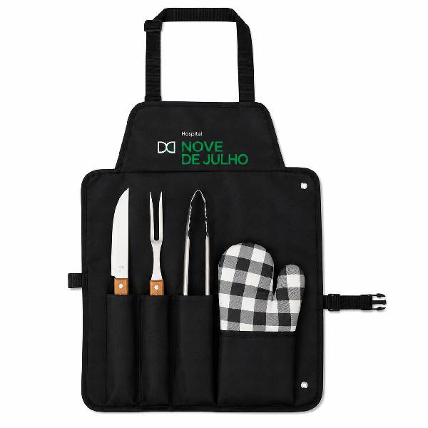 Kit Churrasco Luva e Avental