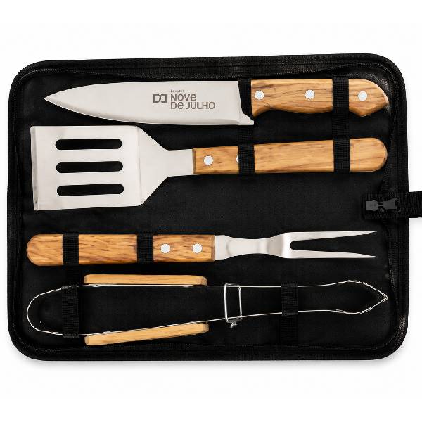 Kit de Churrasco no Estojo Personalizado