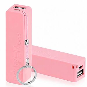 Carregador de Celular Power Bank Rosa