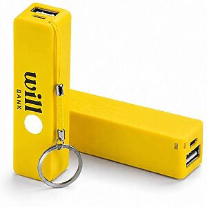 Carregador de Celular Power Bank Amarelo