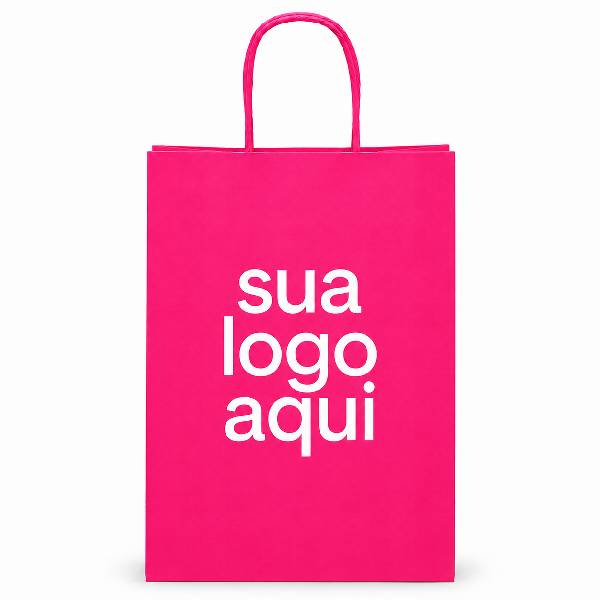 Sacola Papel Com Sua Logo