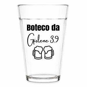 Copo Americano de Vidro Personalizado