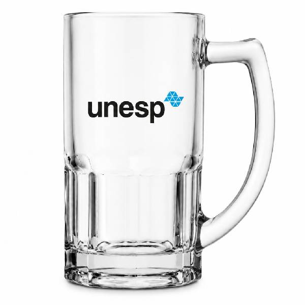 Caneca de vidro para chopp Personalizada