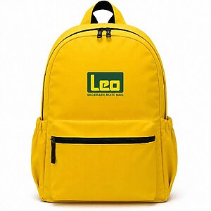 Mochila Amarela e Personalizada