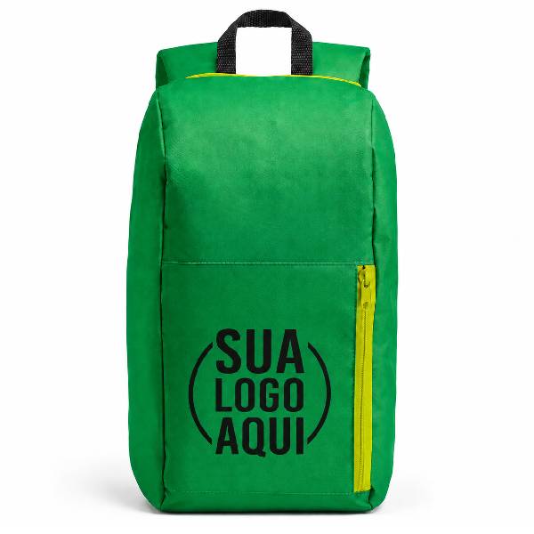 Mochila personalizada verde