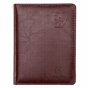 Agendas com capa de couro marrom