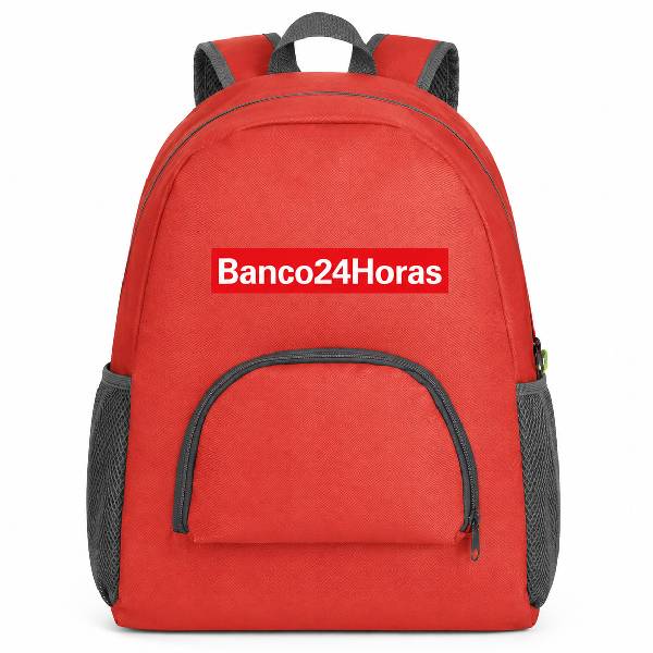 Mochila Personalizada Vermelho Brinde