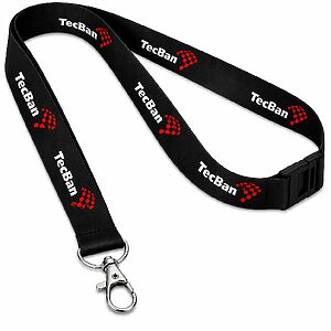 Cordão Para Crachá Personalizado Preto