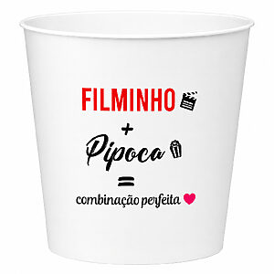 Balde de Pipoca para o Dia dos Namorados