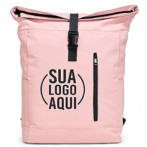 Mochila Rosa e Personalizada