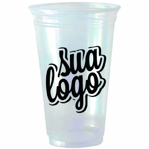 Copo plástico descartável personalizado