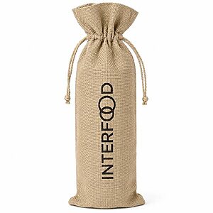 Saco de Juta para Garrafa - Elegância Natural para Brindes