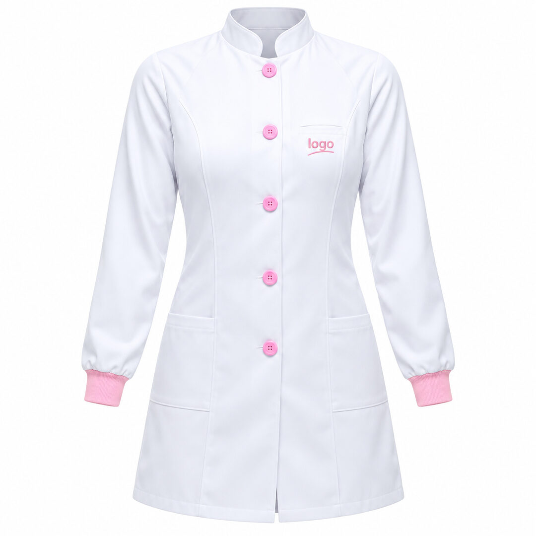 Jaleco Feminino – branco em gabardine