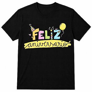 Camisetas personalizadas para aniversário
