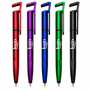 Caneta touch com suporte para celular