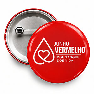 Botton Julho Vermelho Personalizado