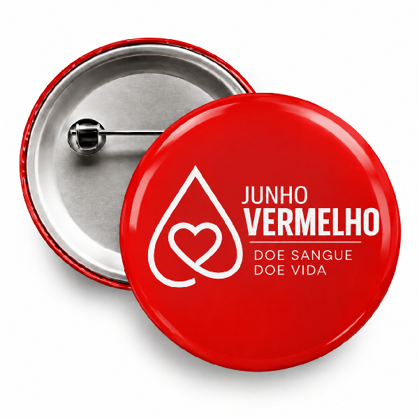 Botton Julho Vermelho Personalizado