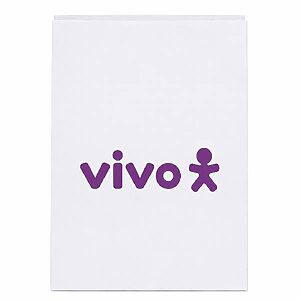 550 Sacolas Brancas de Papel Kraft Personalizada
