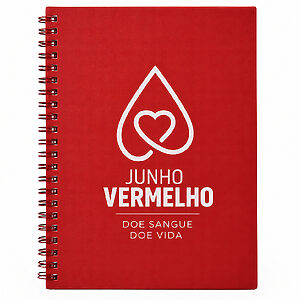 Caderno Personalizado Junho Vermelho