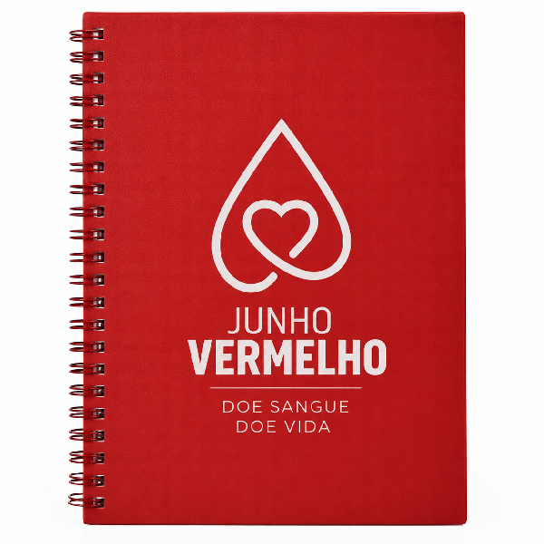 Caderno Personalizado Junho Vermelho