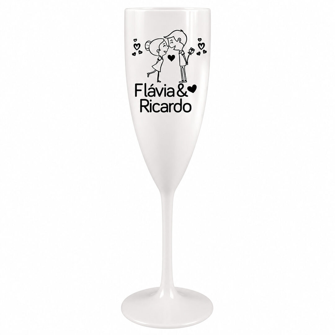 Taças de Acrílico Personalizadas para Casamento