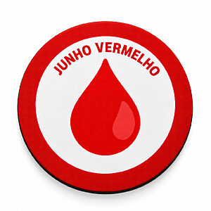 Porta Copos Personalizado Junho Vermelho