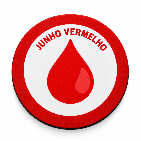 Porta Copos Personalizado Junho Vermelho