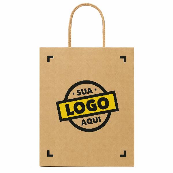 Sacolas de papel Personalizadas 22x30x12