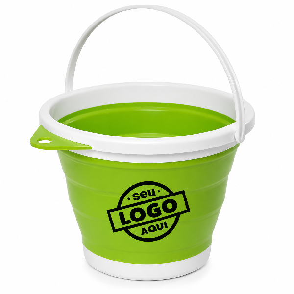 Balde Retratil Dobravel Flexivel 10 Litros Silicone Atacado