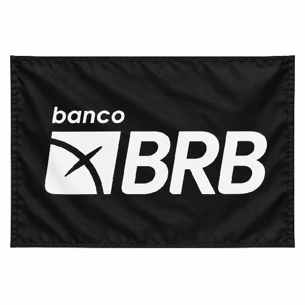 Kit Com 2 Bandeiras Personalizada Uma Face 100 X 70 e 50×40