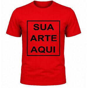 Camiseta Vermelha Personalizada
