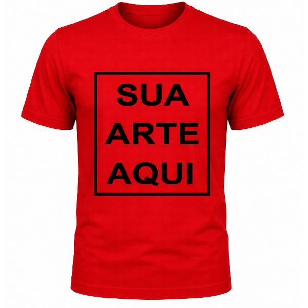 Camiseta Vermelha Personalizada