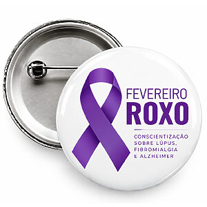 Botton Fevereiro Roxo