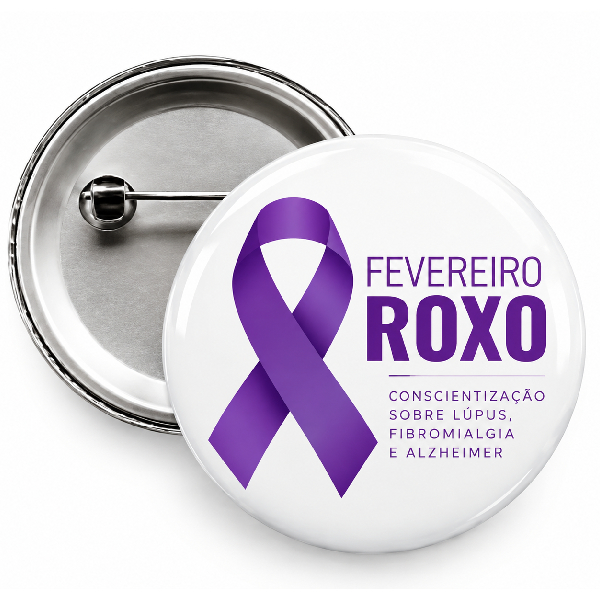 Botton Fevereiro Roxo
