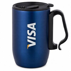 Caneca de Viagem com Parede Dupla em Aço Inox