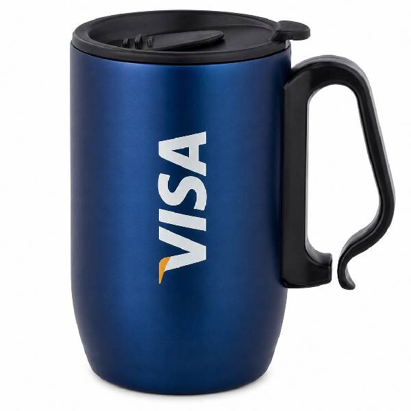 Caneca de Viagem com Parede Dupla em Aço Inox