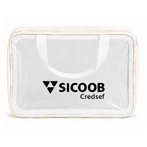 Necessaire Transparente Branca