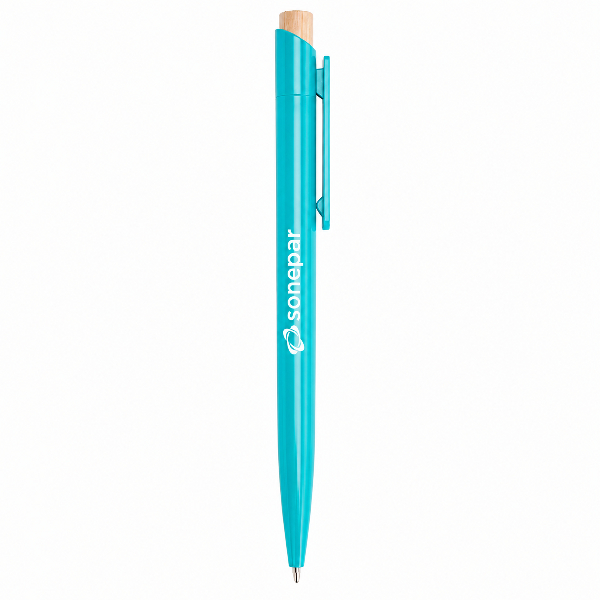 Caneta colorida de plástico personalizada