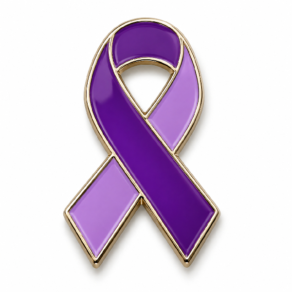 Pin Fevereiro Roxo