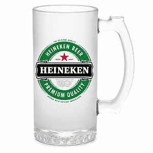 Caneca de chopp personalizada de vidro