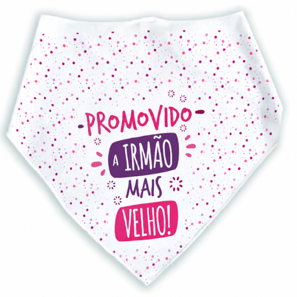 Bandana Pet Promovido a Irmão Mais Velho