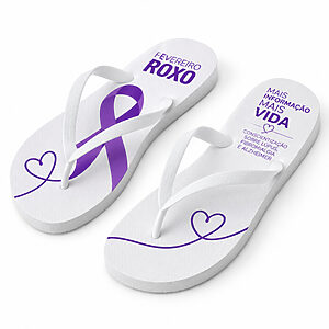 Chinelo Fevereiro Roxo