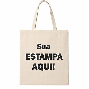 Sacolas Ecobag em Algodão Cru Personalizadas