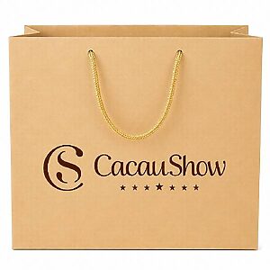 Sacola De Papel Com Alça De Cordão Personalizada