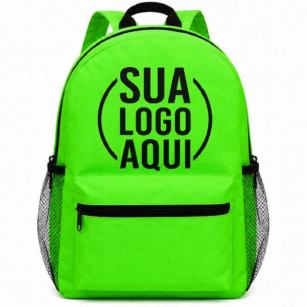 Mochila Verde e Personalizada