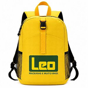 Mochila Personalizada Amarela Brinde