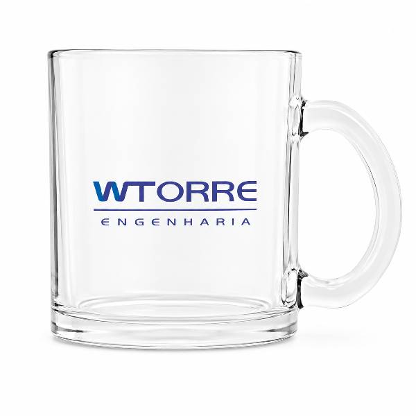 Caneca de vidro para café