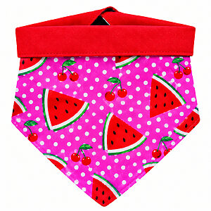 Bandana Dupla Face Melancia Rosa